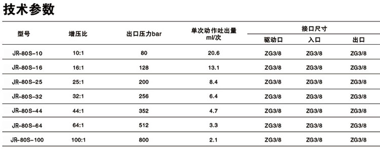 單驅動頭單作用芭乐视频下载污污污泵技術參數